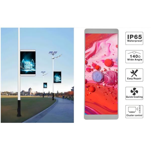 Pole LED Display for Advertising Standing Street LED Screen