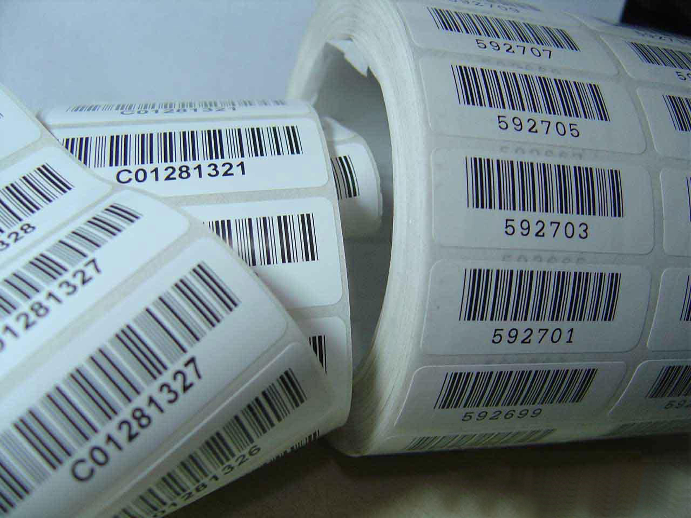 Bar code Printing Black Color Custom Printing Paper Card Environmental Paper Material Label Printing