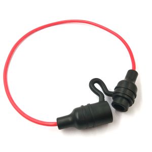 IP67 AGC Waterproof Inline Fuse Holder Black Splash Resistant