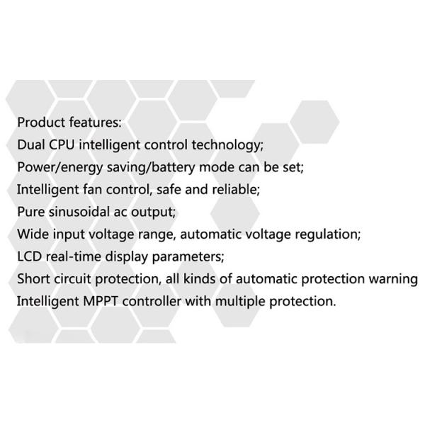 24vdc to 120vac High Wattage High Frequency Solar Inverter 3200W Electric Inverter For Home