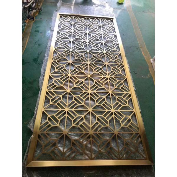 Antique Brass Stainless Steel Room Divider Wall Divider ODM Available