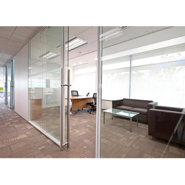 modular Sliding Door Partition Wall Framed Frameless Double Glazed Glass Wall
