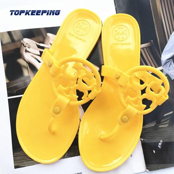 Open Toe Jelly Slippers Womens Uk Summer Flat Black Sandal For Ladies