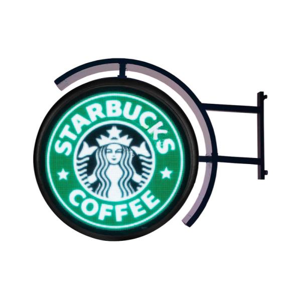 P4.68RGB Outdoor One Side / Two Sides Round Led Screen With 600mm Diameter