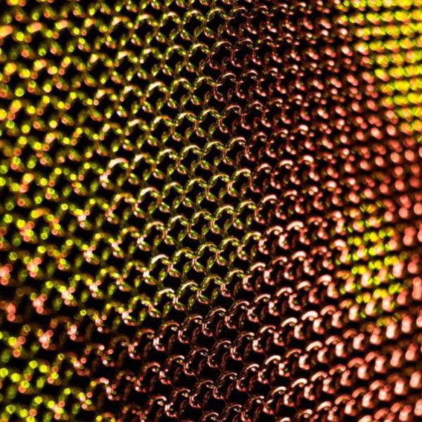 Polished 316 Stainless Steel Ring Mesh Customized For 15-25mm Holes