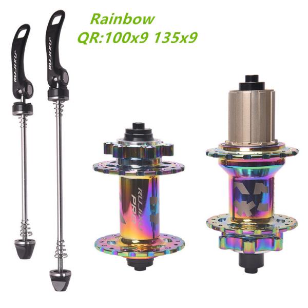 Front And Rear Road Bike Hub 32 Holes QR Thru Axle 5 Bearings 6 Pawls 3 Teeth MTB