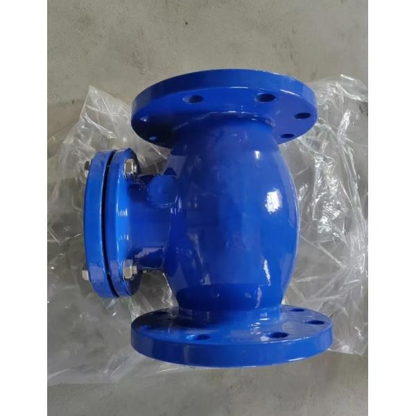 cast iron DIN resilient seal flanged check valve