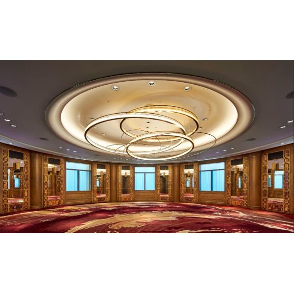 High End Places Round Gold Large Foyer Chandelier Customized Lighting Solutions