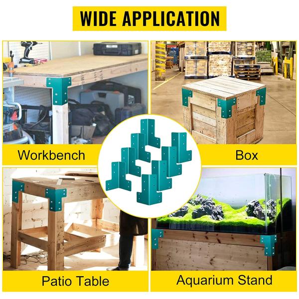 Blue Heavy Duty Steel Angle Bracket for Shop Table Popular Workbench Bracket Kit