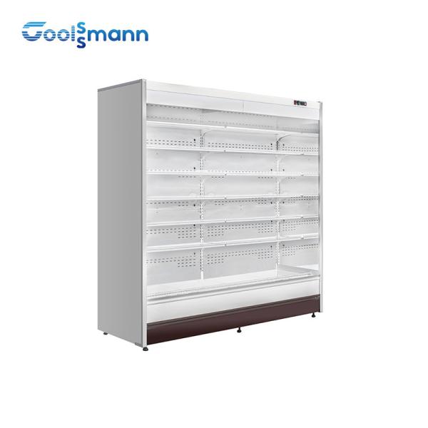 China Open Refrigerated Display Case , 915 * 820 * 1930mm Air Curtain Cold Display Cabinet wholesale