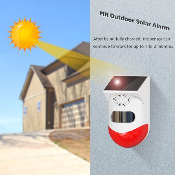 Wifi Home Security Solar Powered House Alarm Wireless Burglar Intruder Alarm