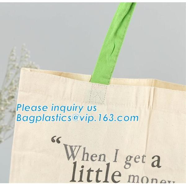 Handed long handle heavy duty cotton canvas tote bag,eco-friendly fashion custom logo market duffle white organic cotton
