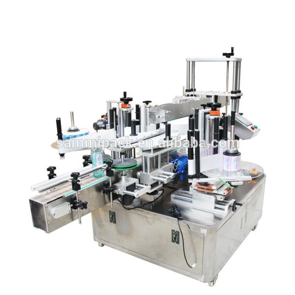 High Speed Front & Back Double Sides Labeling Machine - Automatic Precise Adhesive Labeler for Cosmetics/wine Bottles