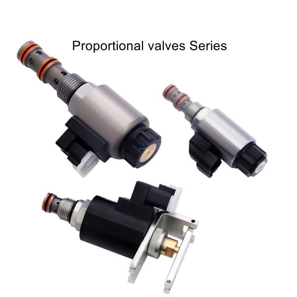Custom 3 Way Proportional Solenoid Valve Hydraulic Steel Material