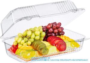 China The Bakers Pantry Cake Roll Container Hinged Lid Disposable 9&quot;X 5 Loaf Deep Cookies Plastic Containers D wholesale