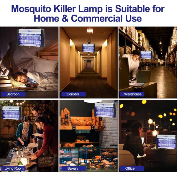 JZ 20W 30W 40W Customize Size Bug Trap Fly Killer Anti Mosquito Electric Pest Killer Lamp Fly Trap with UV Light
