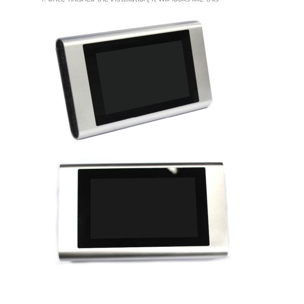 Wall Surface Mount 7 Inch No Buttons Android Touch Panel POE