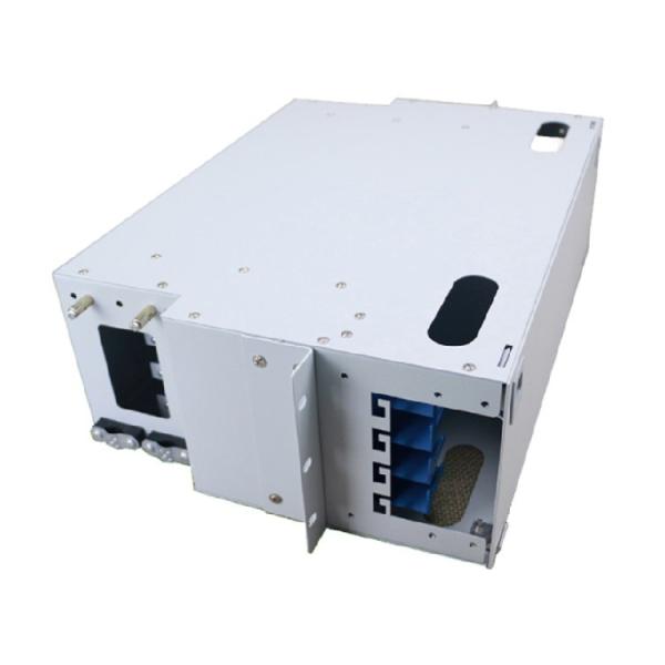 ODF Optic Distribution Unit Singemode 48 Port Fiber Optic Patch Panel LC