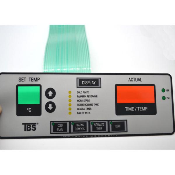 Non Tactile Flat Metal Dome Membrane Switch Company With Transparency Display Window