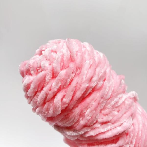 Knitting Shiny Wool Yarn 3.5NM 100% Polyester Ring Spun Yarn