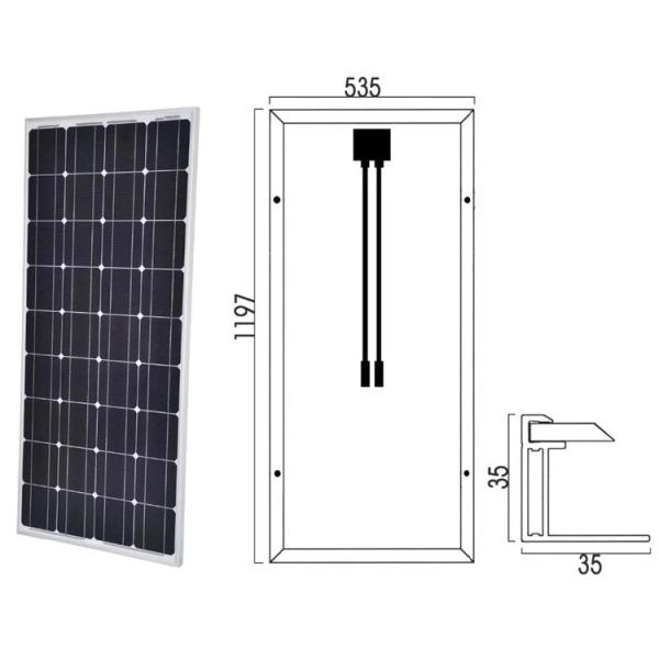 High Efficiency Solar System Panel 100w To 500 Watt Mono Solar Panel