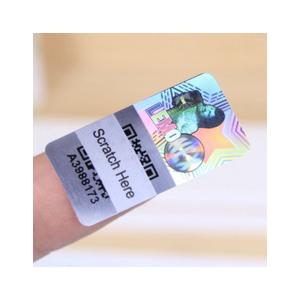 China Matte Lamination Tamper Evident Security Labels , Transparent Holographic Stickers wholesale