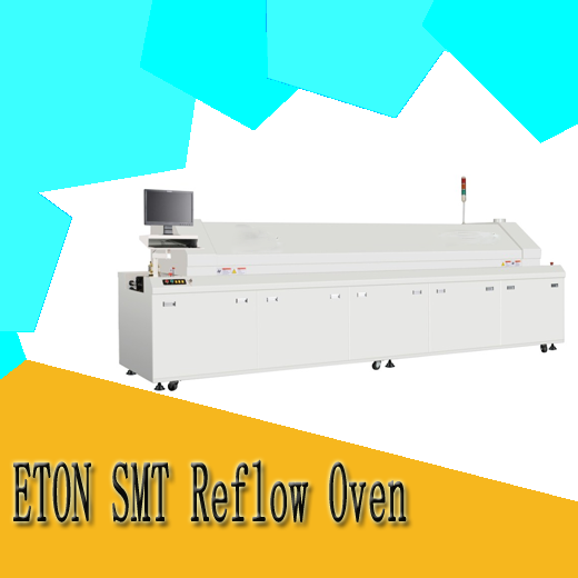 PCB reflow oven with ten heating zones