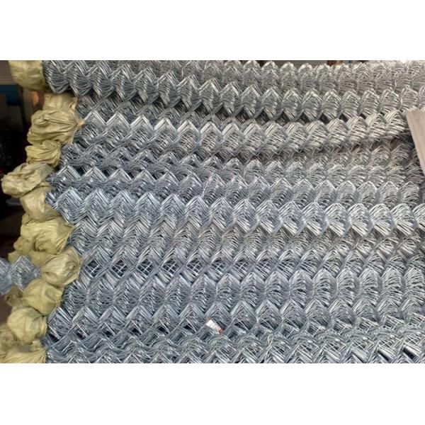 25-100mm Chain Link Wire Mesh / 25m Diamond Chain Link Fence For Garden