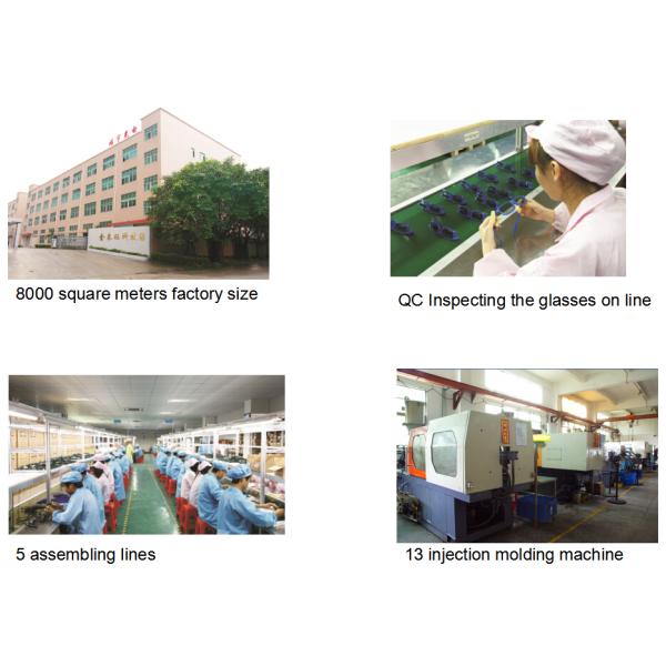 ABS Frame Plastic Circular Polarized Lenses 3D Theater Glasses With Big Size