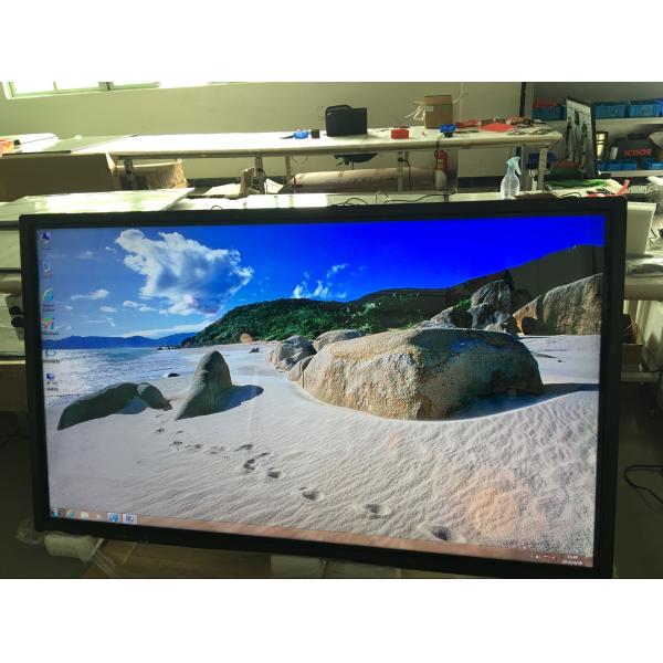 20 Points Infrared Touch Interactive Digital Signage Flat Panel 65'' Wall Mounted