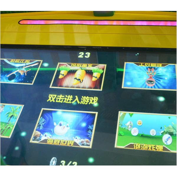 Trample Board Children Game Machine / Indoor Coin Operated Funny Kiddie Step On Screen Game Machine