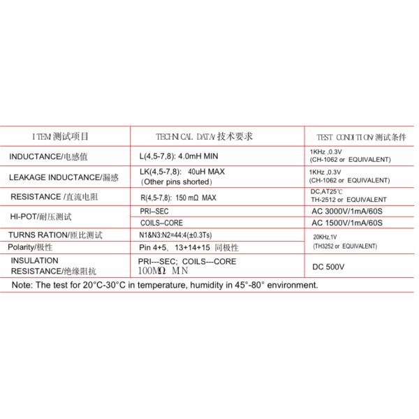 ETD39 High Frequency Transformer Manufacture Customized EE Series DW4770
