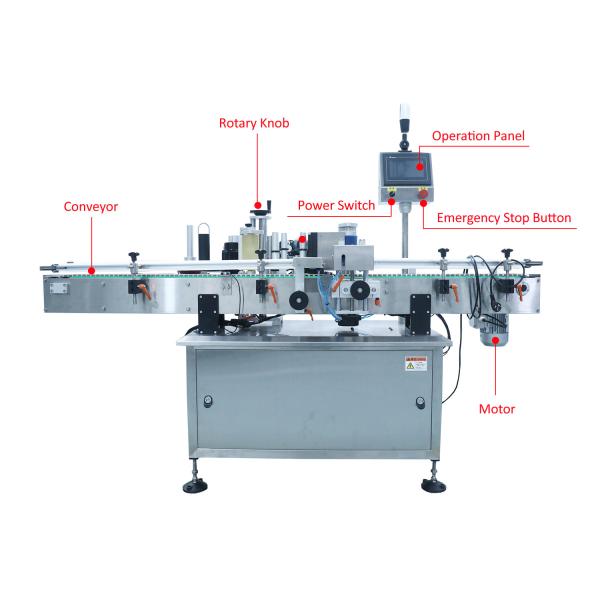 Fully Automatic Labeling Machine Sticker Labeling For Round Bottle Candy Bottle