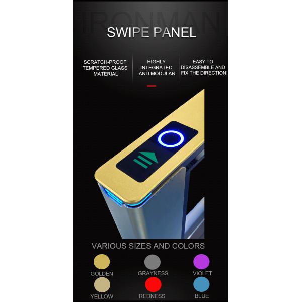 Most Popular Swing Gate Turnstile of Optical Speedgate Face Recognition for Supermarket
