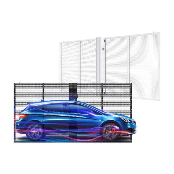 GCL Indoor Curtain Transparent LED Wall For Subway Station Advertising