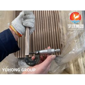 Copper Nickel Alloy Tube ASTM B111 C70600 / CuNi10Fe1Mn, Heat Exchanger /