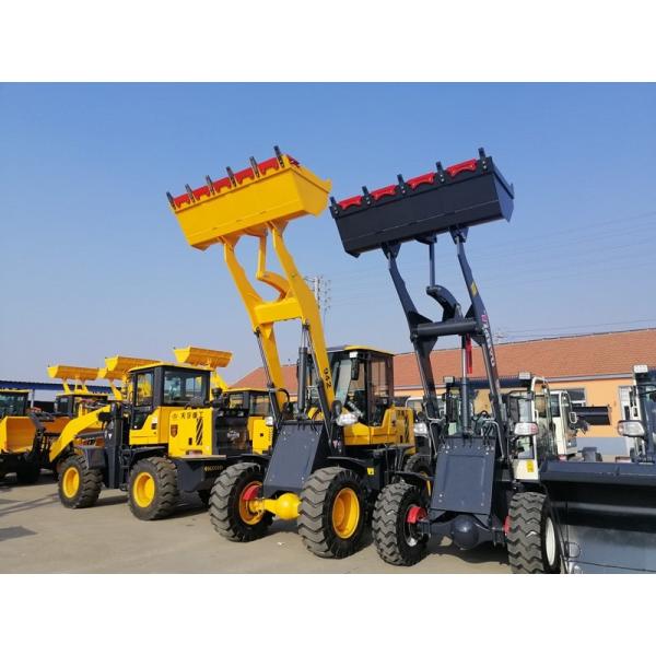 1.5 ton quick coupler wheel loader with bucket and pallet fork