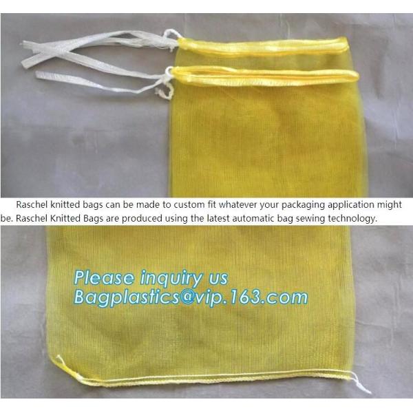 Eco-friendly FDA Certificate Plastic Vegetable Pack Raschel Mesh Bag,pe raschel net bag&pp raschel mesh bag