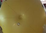 Yellow Ball Apple Shape Inflated Helium Balloons Smile Airtight For Advertisemen
