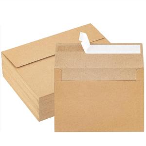 China Customizable Brown Envelopes Kraft Paper Envelopes Envelopes Self Seal wholesale