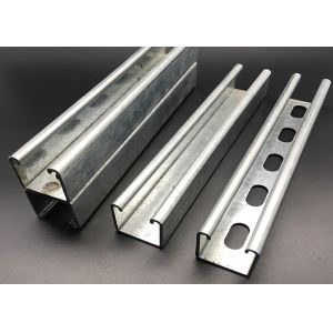 China Pregalvanized Plain Slotted Unistrut C Channel Rail wholesale