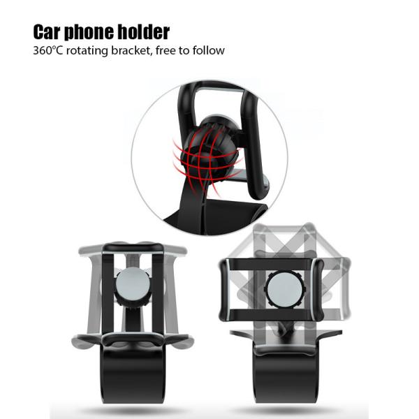 63mm Dash Cell Phone Holder Multifunction Mobile Stand For Car Dashboard