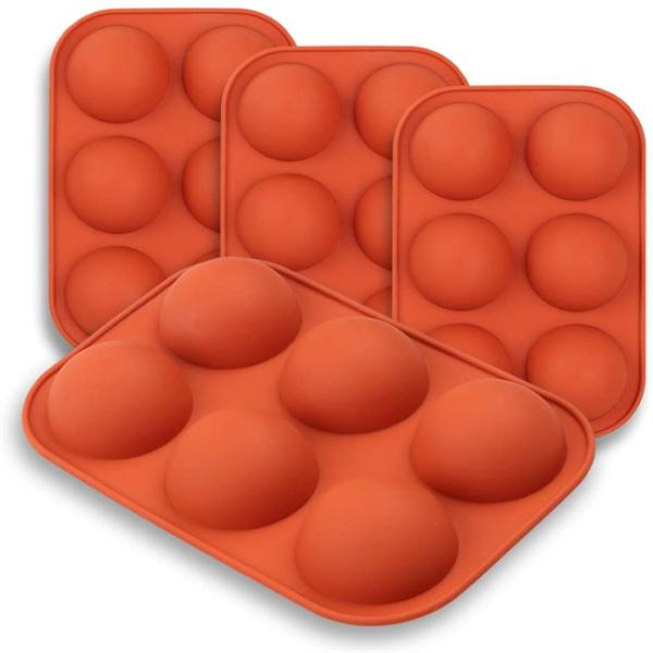 LFGB Approved Silicone Baking Moulds , OEM Silicone Sphere Mold Baking