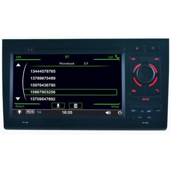 Ouchuangbo multimedia gps stereo navi for Audi A4 2002-2008 steering wheel control SD USB
