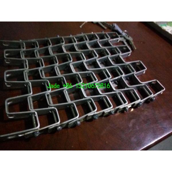 SS304 Flat Wire Conveyor Belt, 1"×1" Hole, 1.5mm × 12.7mm Strips, Firm Structure/High Corrosion Resistence