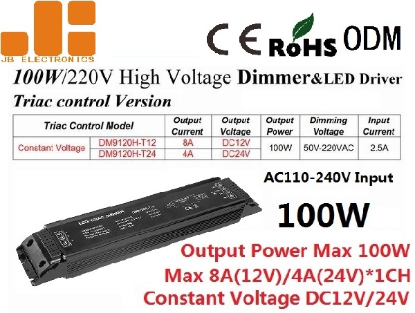 Screw Terminal PWM Socket Triac Dimming Driver With Power Protection