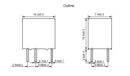Lightweight 500VAC SPDT Microminiature Signal Relay