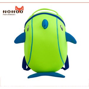 China Soft Neoprene Waterproof Kids Backpack Lightweight Dolphins Pattern wholesale