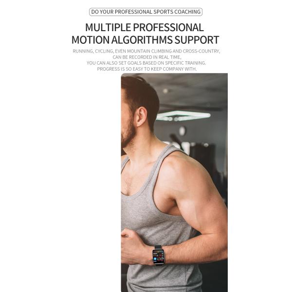 Smart Watch With Temperature Sensor Epidemic Prevention Fabric Exercise Band General