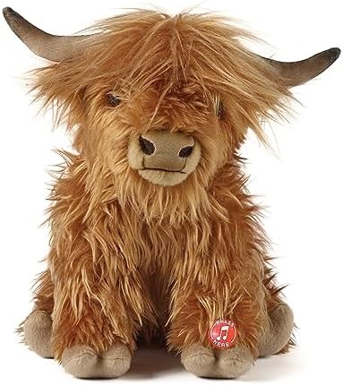 Brown Stuffed Animal | Farm Toy with Sound | Soft Toy Gift for Kids | Naturli Eco-Friendly Plush | 9 Inches